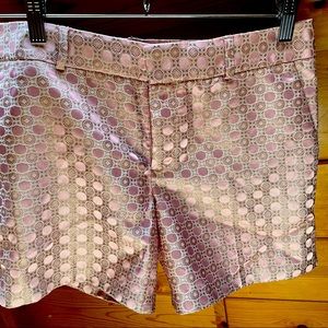 Banana Republic Pink & White Dress Shorts